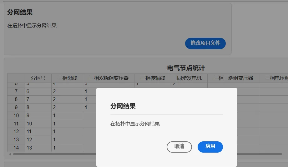 显示分网结果