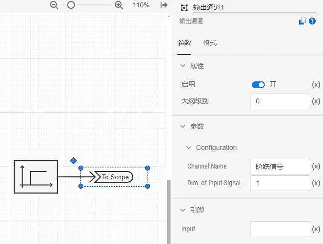 输出通道参数